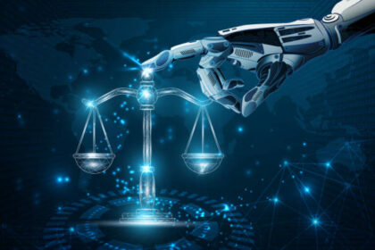 Use of artificial intelligence and machine learning in the field of law. (Used clipping mask)